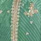 Rajwada Green Georgette Embellished Stitched Kurta Set For Women