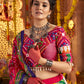 Rajwada Multicolor Cotton Blend Embroidered Semi-Stitched lehenga For Women