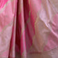 Rajwada Pink Silk Blend Woven Saree With Unstitched Blouse For Women