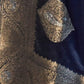 Rajwada Dark Blue Silk Blend Woven Saree With Unstitched Blouse for Women