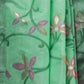 Rajwada Green Silk Blend Woven Saree With Unstitched Blouse For Women