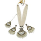 Rajwada Off White Alloy Embellished Jewellery Set For Women