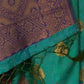 Rajwada Green Silk Blend Woven Saree With Unstitched Blouse For Women