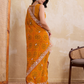 Rajwada Yellow Georgette Printed Saree For Women