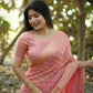 Rajwada Peach Silk Blend Woven Saree For Women