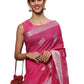 Rajwada Pink Silk Blend Embellished Saree For Women