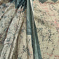Rajwada Grey And OffWhite Cotton Linen Zari Work Saree For Women