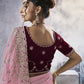 Rajwada Pink Georgette Embellished Elegant Saree For Women