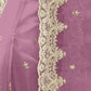 Rajwada Purple Organza Embellished Elegant Saree For Women