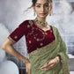 Rajwada Green Georgette Embellished Elegant Saree For Women