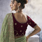 Rajwada Green Georgette Embellished Elegant Saree For Women