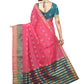 Rajwada Pink Silk Blend Embellished Saree For Women