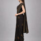 Black Silk Blend Embellished Saree