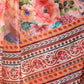 Rajwada Orange Silk Blend Printed Saree For Women