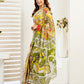 Rajwada Multicolour Cotton Linen Zari Work Saree For Women