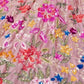 Rajwada Pink Georgette Embroidered Semi Stitched Lehenga For Women