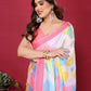 Rajwada Pink Silk Blend Printed Saree For Women