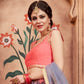 Rajwada Grey Net Embroidered Semi-Stitched lehenga For Women