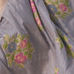 Rajwada Grey Chinon Woven Saree With Unstitched Blouse for Women