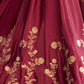 Rajwada Maroon Silk Blend Embroidered Lehenga For Women
