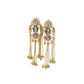 Rajwada Golden Alloy Embellished Earrings For Women