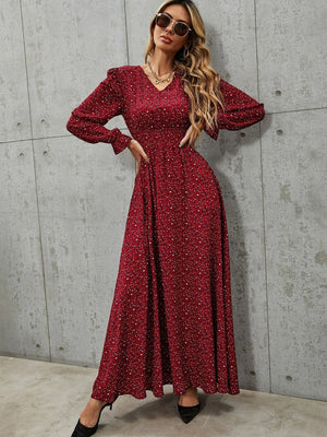 Rajwada Red Chiffon Stitched Embellished Indo Western Dress For Women