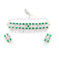 Rajwada White And Green Alloy Jewellery Set For Women