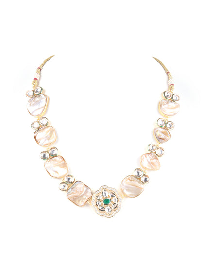 Rajwada Gold Rasin Choker Neckpiece Set For Women