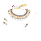 Rajwada Grey And White Alloy Jewellery Set For Women