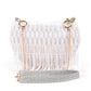 Rajwada White All-Pearls Tasseled Sling Bag For Women