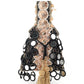 Rajwada Black And Gold Embroidered Potli Bag with Tassels For Women