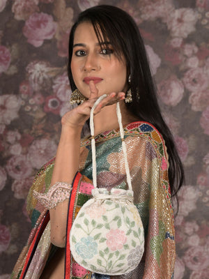 Rajwada Multicolor Embellished Potli For Women