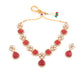 Rajwada White And Red Alloy Jewellery Set For Women
