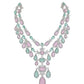Rajwada Pink And Green Alloy Embellished Jewellery Set For Women