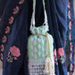 Rajwada Light Green Embroidered Potli Bag For Women