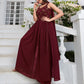 Rajwada Women Classic Embroidered Maroon Georgette Semi Stitched Gown