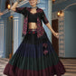 Rajwada Multicolor Viscose Rayon Embroidered Stitched Lehenga Set For Women