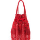 Rajwada Red Embroidered Potli Bag with Tassels For Women