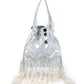 Rajwada Sea Green Embroidered Bridal Potli Bag For Women