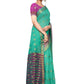 Rajwada Sea Green Silk Blend Embellished Saree For Women