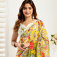 Rajwada Multicolour Cotton Linen Zari Work Saree For Women