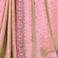 Rajwada Light Pink Viscose Embroidered Saree For Women