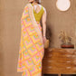 Rajwada Yellow Georgette Printed Saree For Women