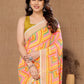 Rajwada Yellow Georgette Printed Saree For Women