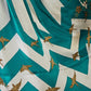 Rajwada Sky Blue And White Silk Blend Printed Elegant Saree For Women