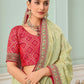 Rajwada Light Green Viscose Embroidered Saree For Women