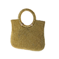 Rajwada Golden Jute Embellished Clutch For Women