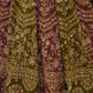 Rajwada Multicolor Georgette Embellished Semi Stitched Lehenga For Women