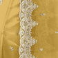 Rajwada Yellow Organza Embellished Elegant Saree For Women