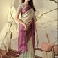 Rajwada Beige Georgette Printed Saree For Women